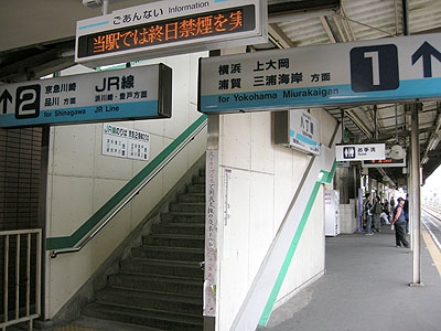 八丁畷駅ホーム