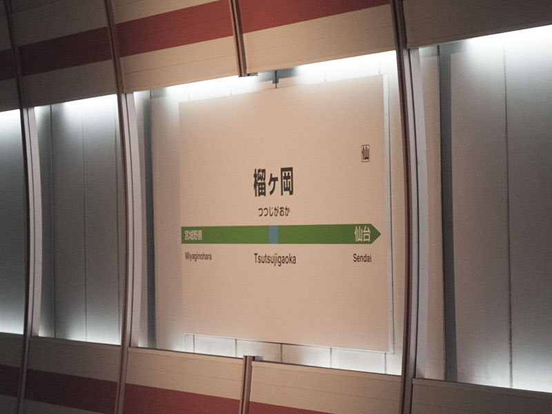 榴ヶ岡駅駅名標