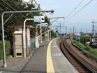 善光寺駅ホーム(2)
