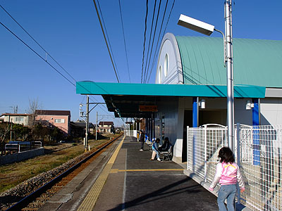 碧海堀内駅（当時）ホーム